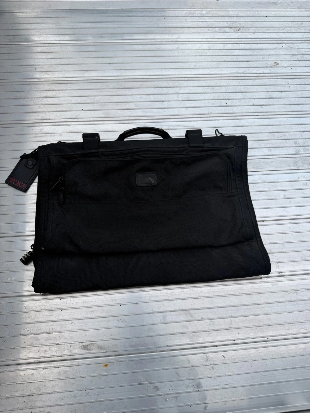 Tumi Black Men's Foldable Garment Bag with Top Handle